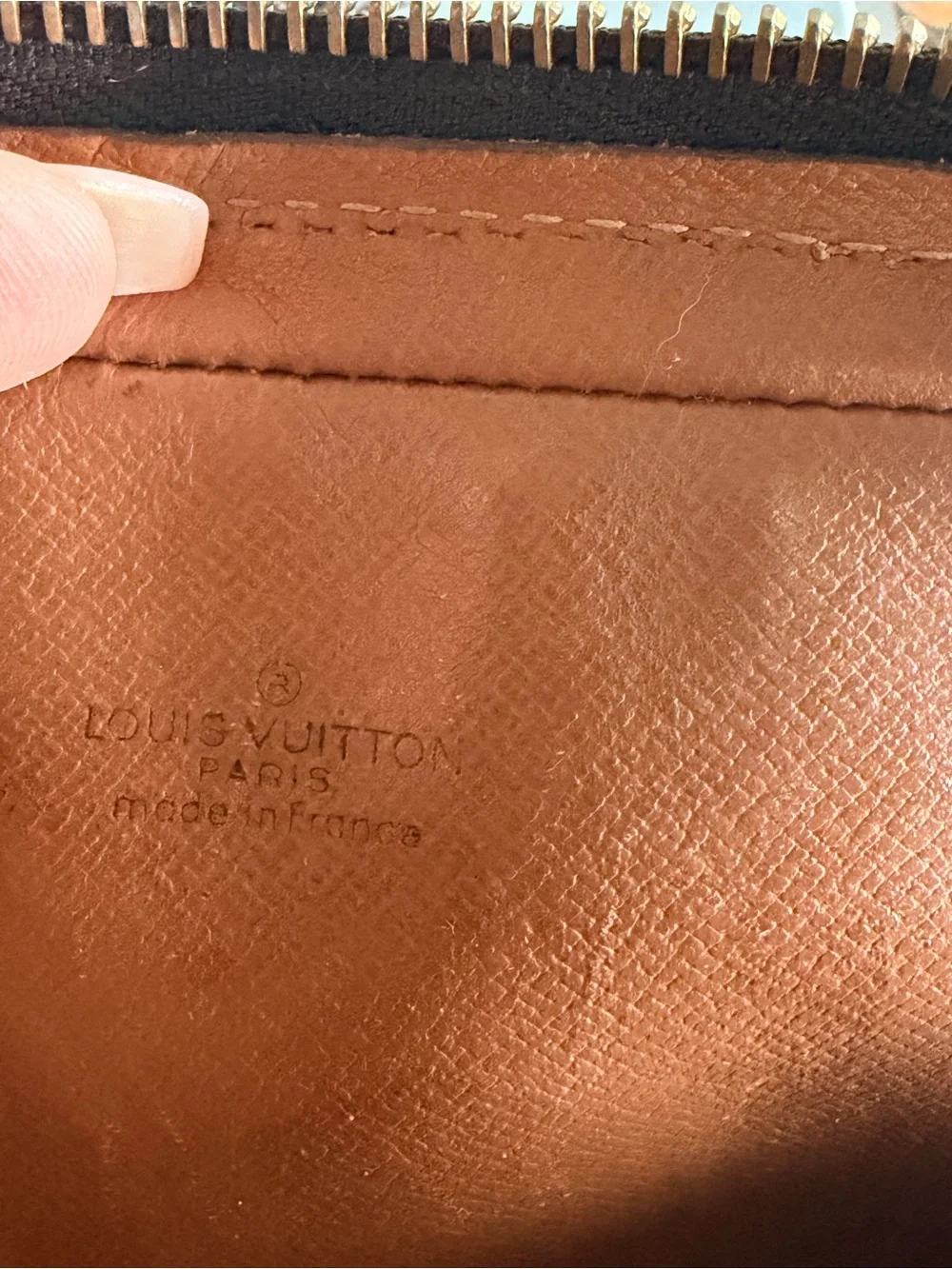 AUTHENTIC Vintage Louis Vuitton Monogram Canvas Crossbody Bag in Brown and Tan